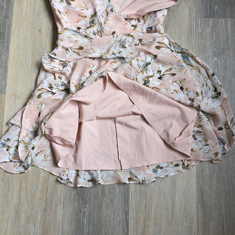 Secret + Saints Floral Ruffle Mini Dress with Tie Waist - Picture 10 of 15